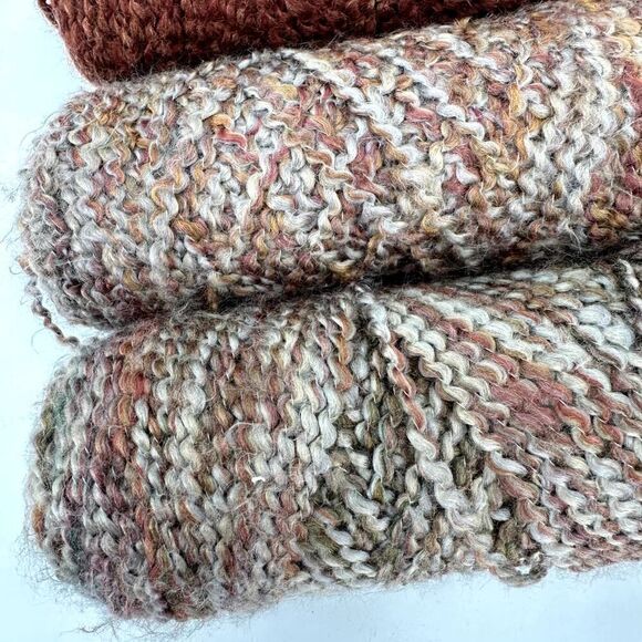 Lion Brand Homespun Mixed Lot Bulky Yarn Earthy Neutrals Green Brick Red 4 Skein - Picture 2 of 7